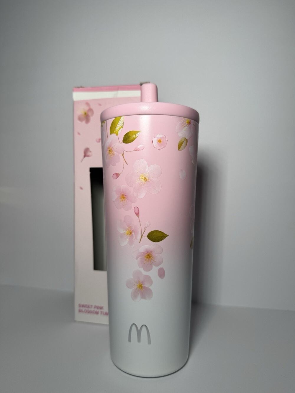 LockNLock X McDonald's Thailand 2026 SWEET PINK BLOSSOM BLISS 24oz Tumbler NEW